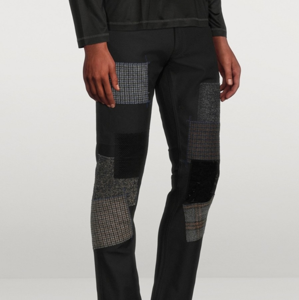 JUNYA WATANABE Cotton Patchwork Slim-Fit Jeans